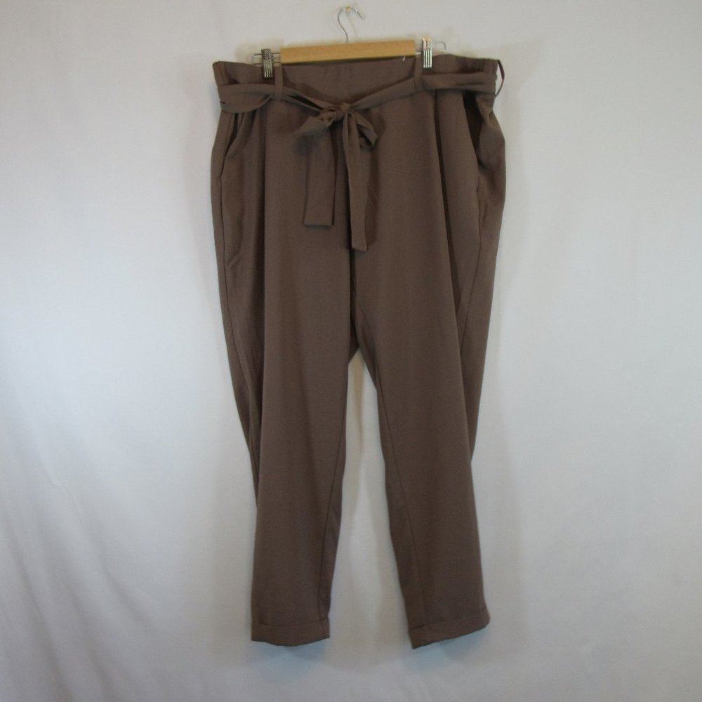 Torrid Paper Bag Tie Waist Stretch Pants Trousers size 2